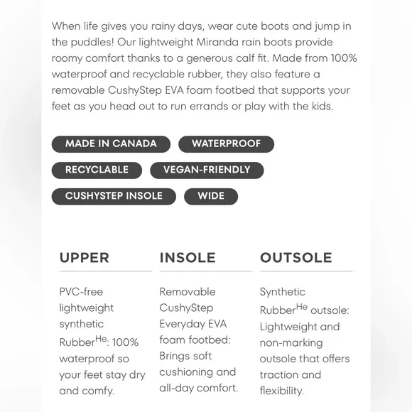 EUC Kamik Canadian Navy Pink Rain Boots SIZE 9 - Picture 7 of 7